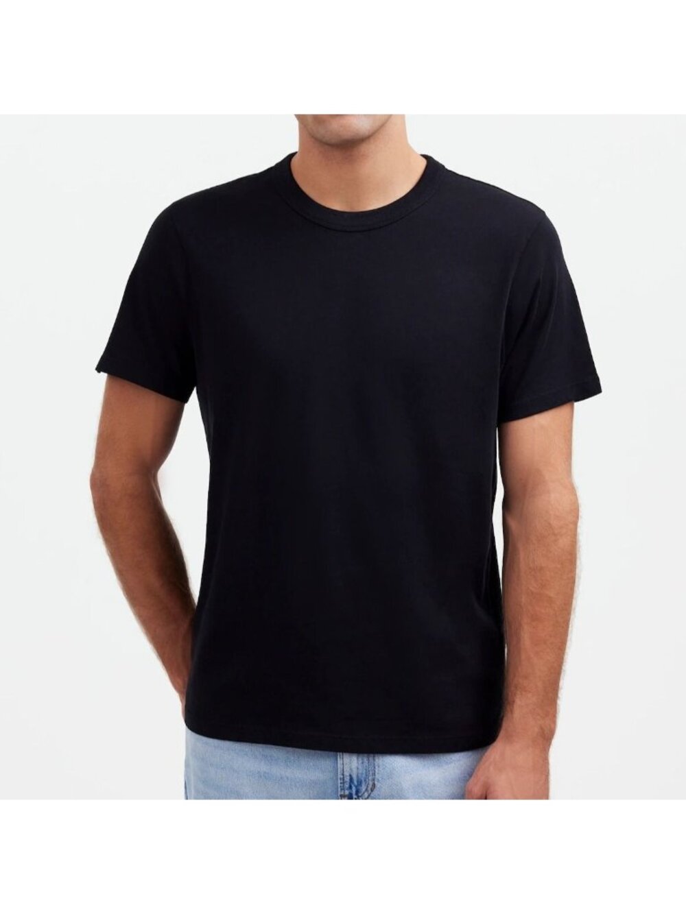 NWT Madewell Allday Tee Men's XXL Black Garment-Dyed T-Shirt Crewneck Casual